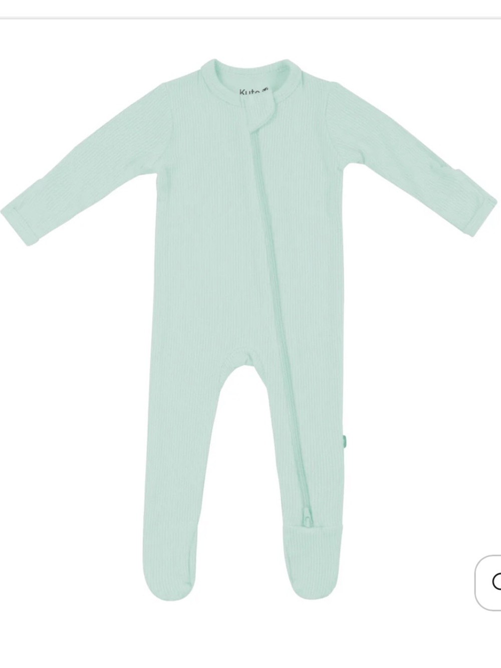 Kyte Baby Ribbed Zipper Footie Newborn